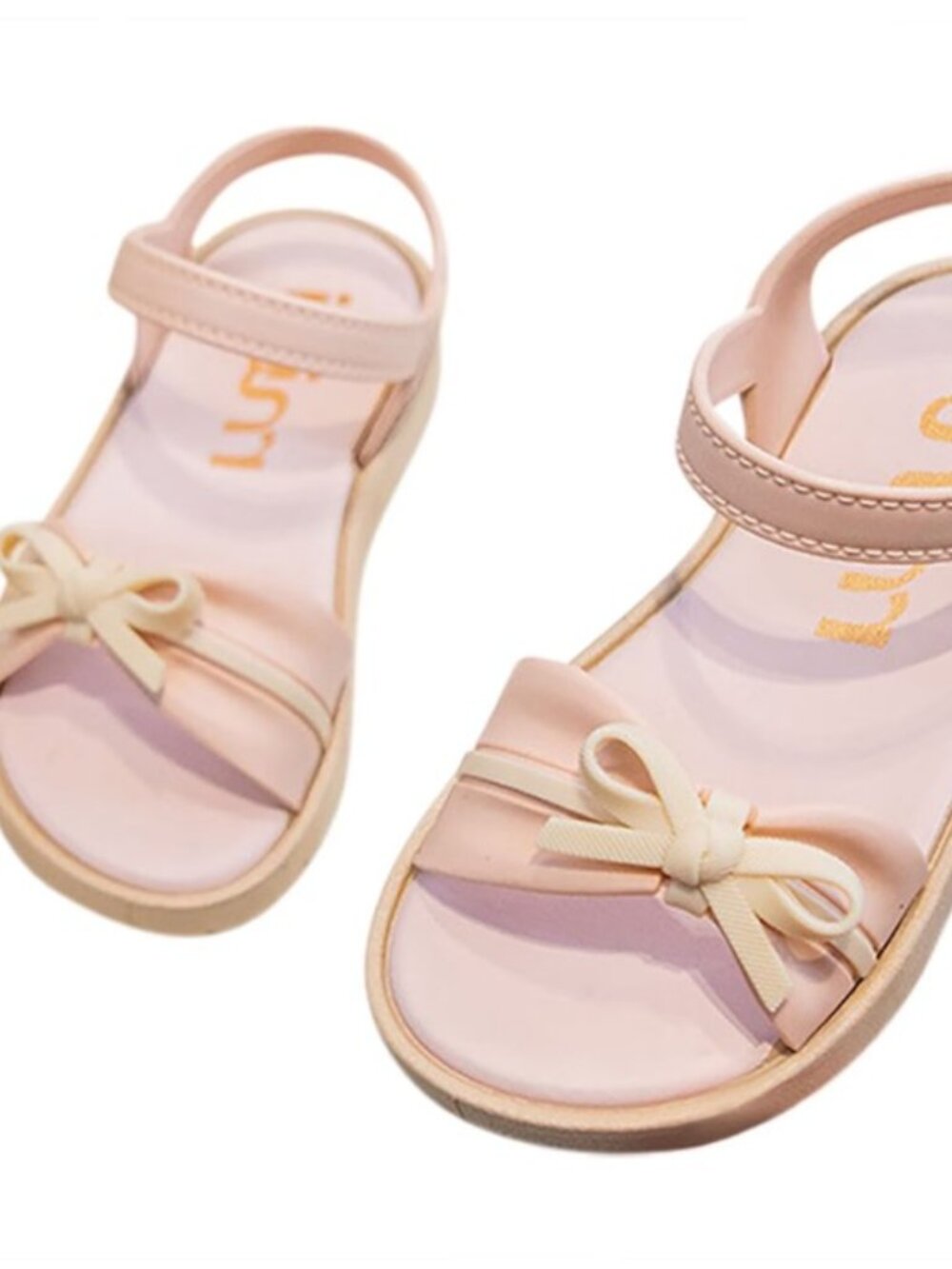 NWT Soft Pink Sandals with Bows - Girls - Sz 12.5